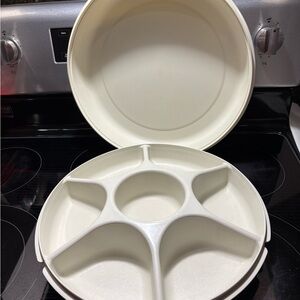 Tupperware vintage party platter